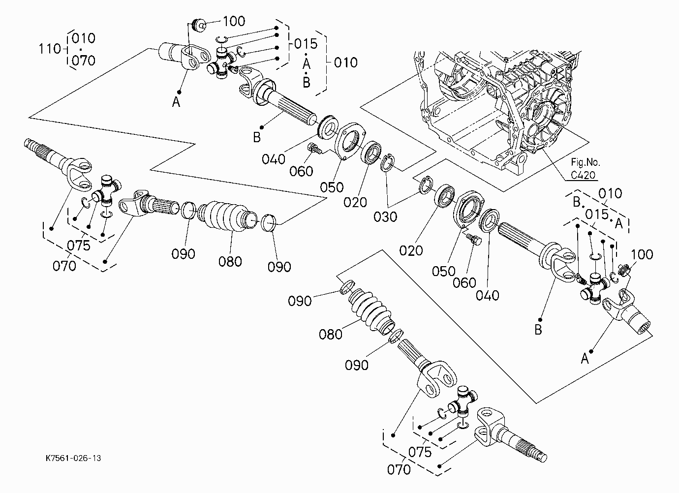 REAR WHEEL PROPELLER SHAFT