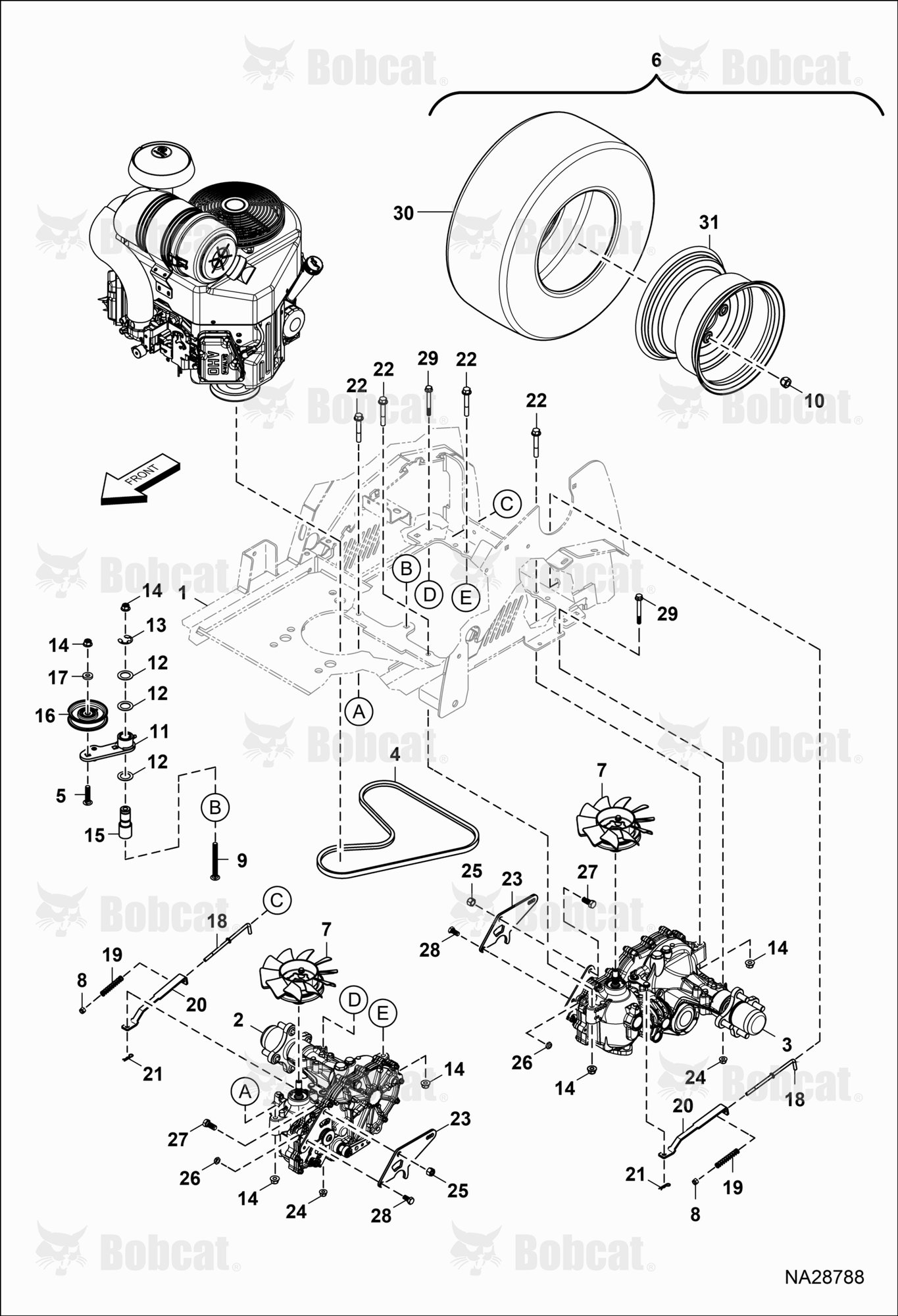 Wheel & Transaxle Assembly