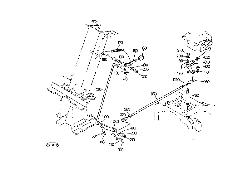 Pto Control Lever W/O Cab