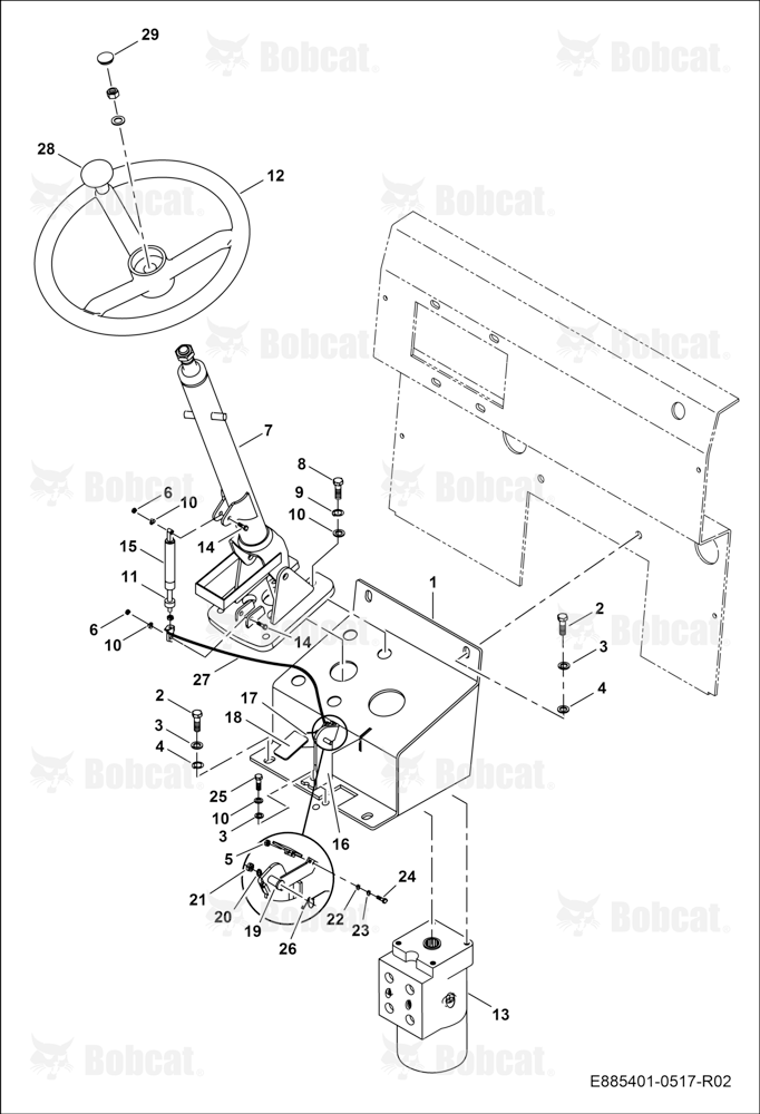 Steering Column and Unit B45211037 & Above