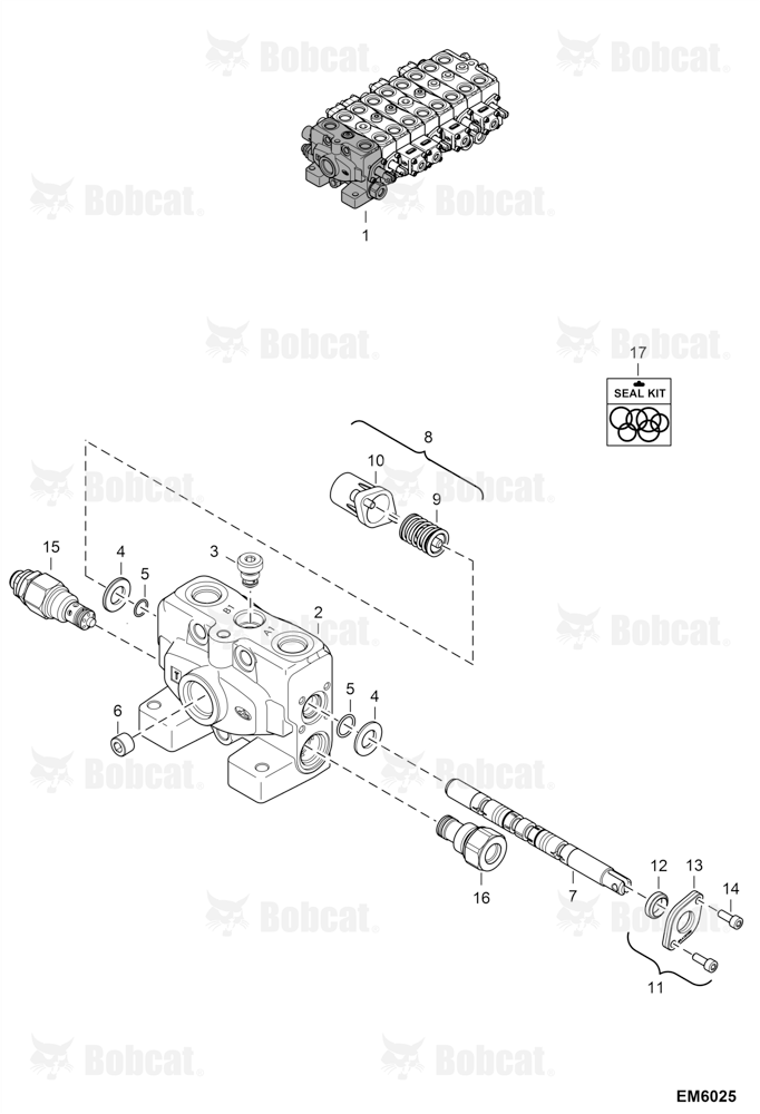 Valve Section (R.H Travel)