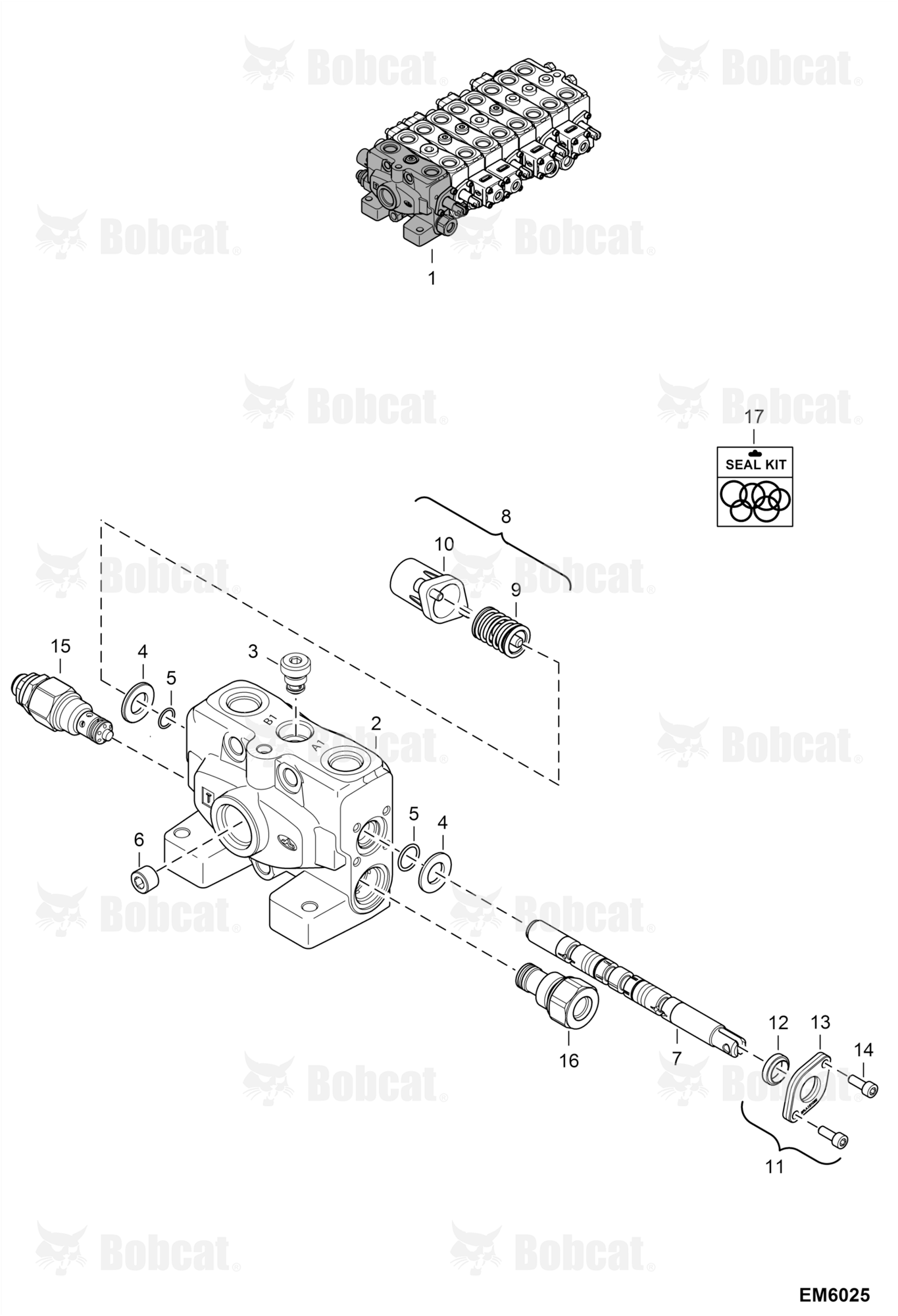 Valve Section (R.H Travel)