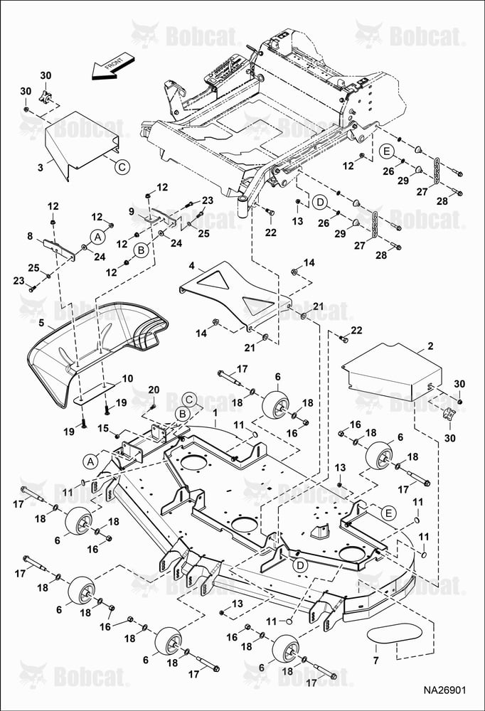 DECK, Wheels & Covers (61")