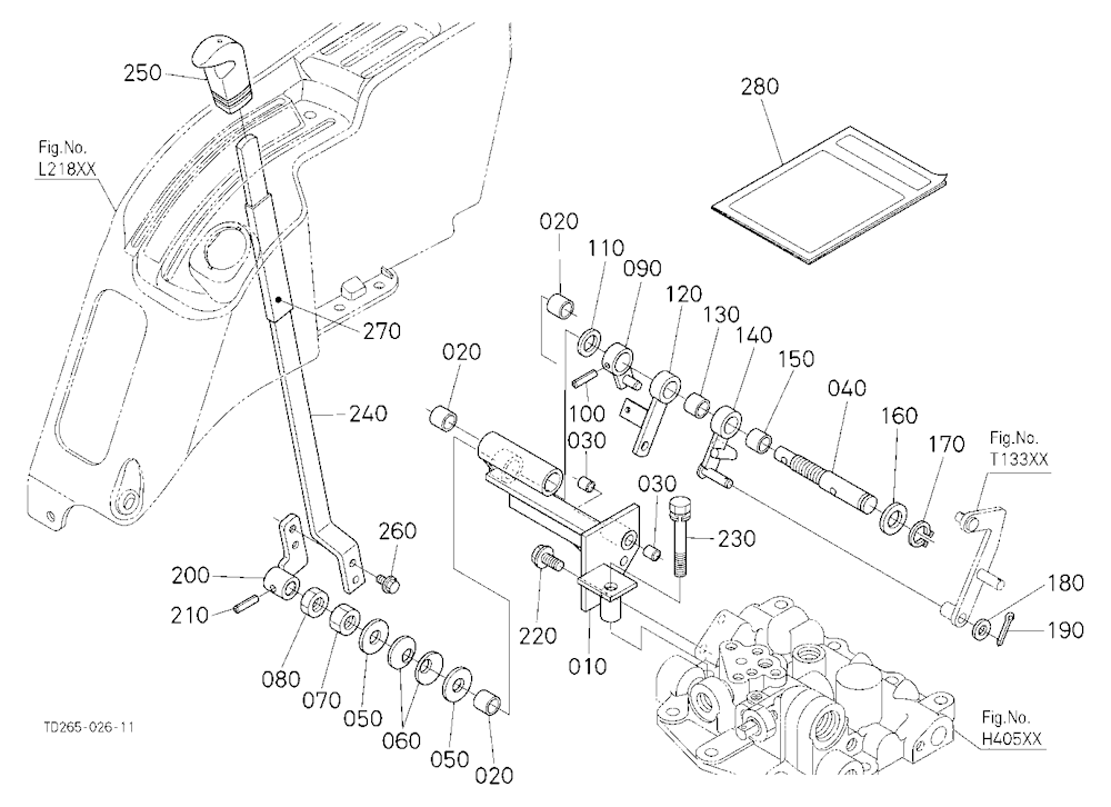 Position Control Lever (With Draft) (W/G No.L8375)