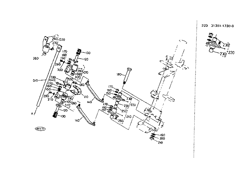 Main Gear Shift Linkage System