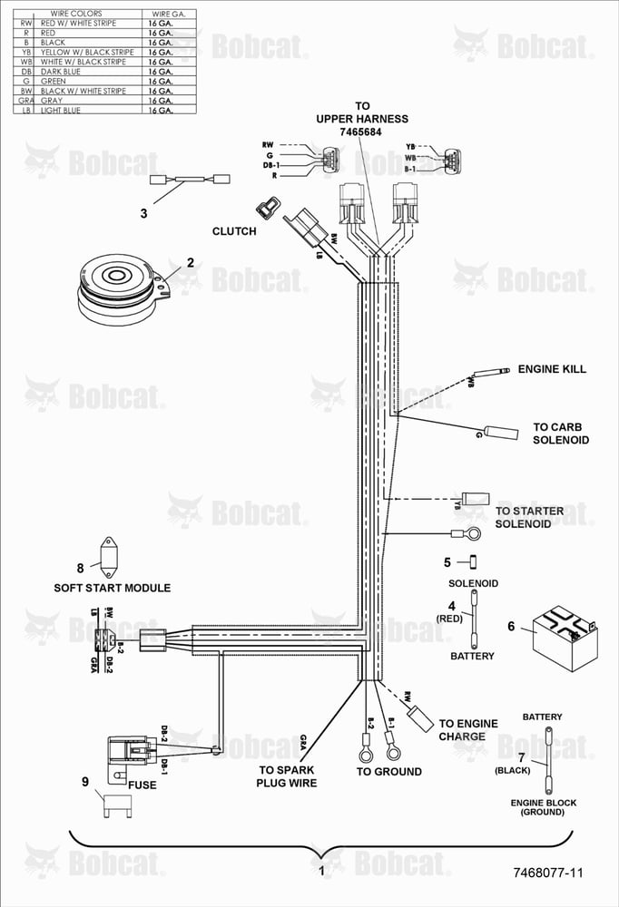 NON-EFI Lower Wire Harness