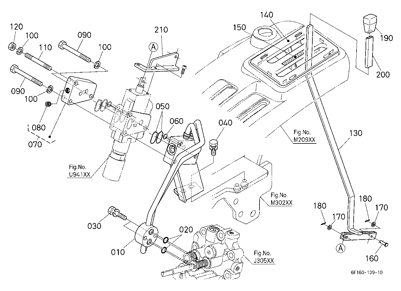 Auxiliary Control Valve Lever (1St) (Lever) (W/G N