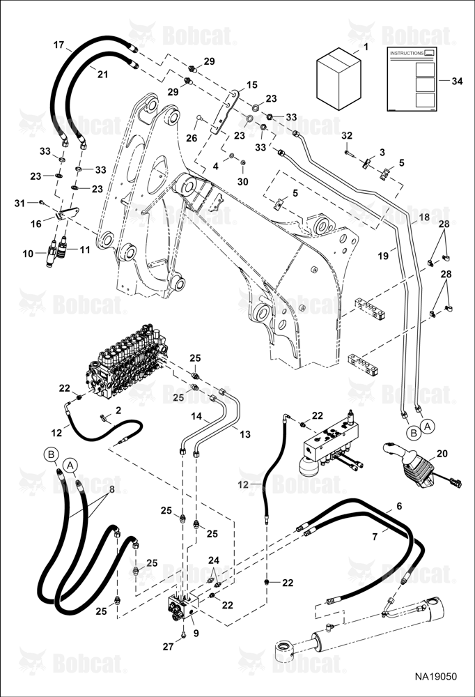 Hydraulic Auxiliary Kit (Second)(Standard Arm)