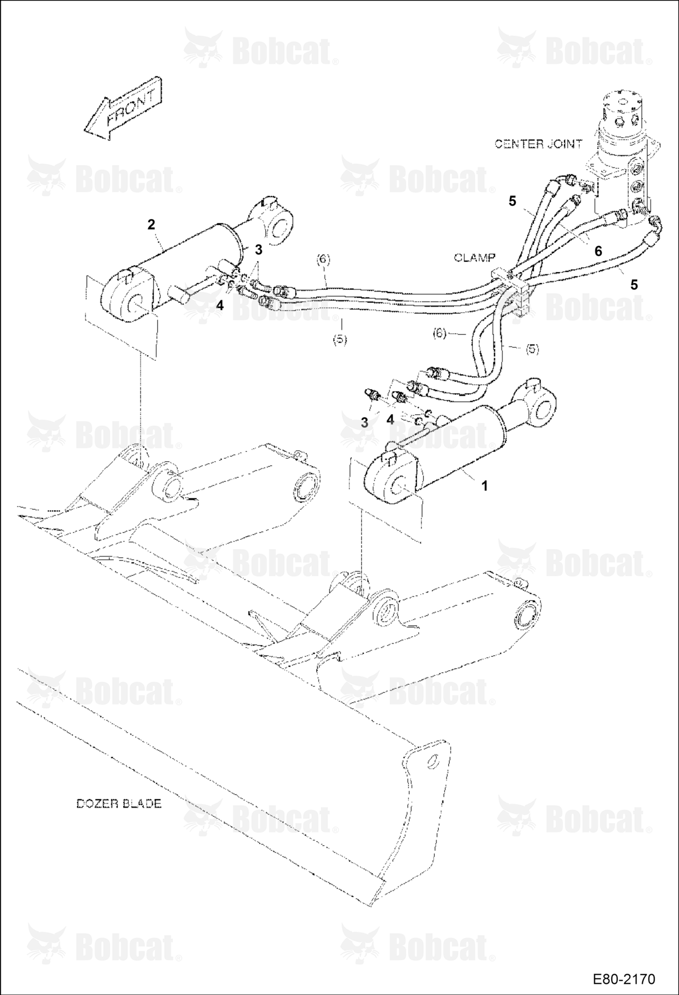 Hydraulic Circuitry (Lower) (Blade W/O Lock Valve)