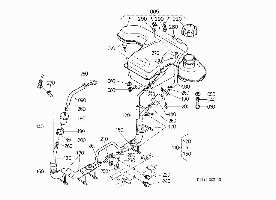 FUEL TANK/FUEL HOSE