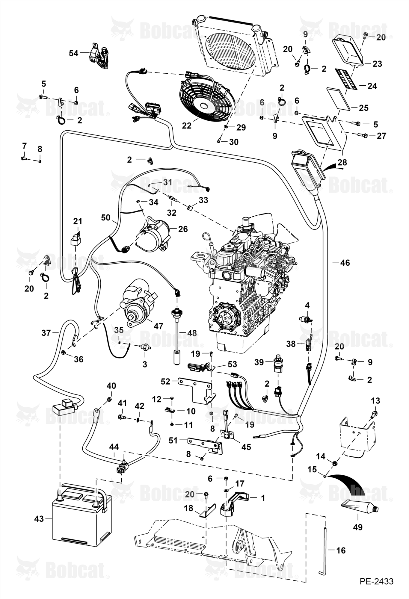 Engine Electrical Circuitry  528711001 & Above, 528811001 & Above