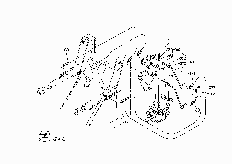 OIL PIPING LIFT CYLINDER