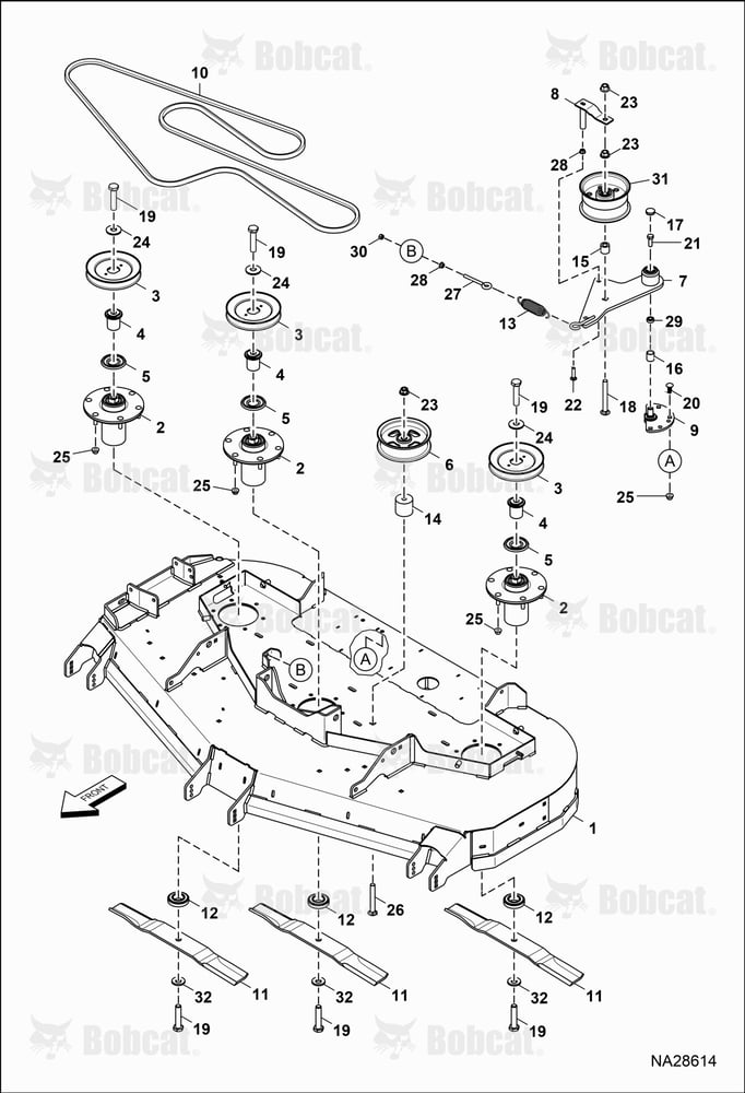 BELTS, PULLEYS, & Blades (61")
