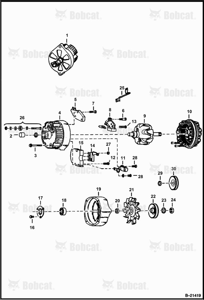 Alternator  1103133 & Above