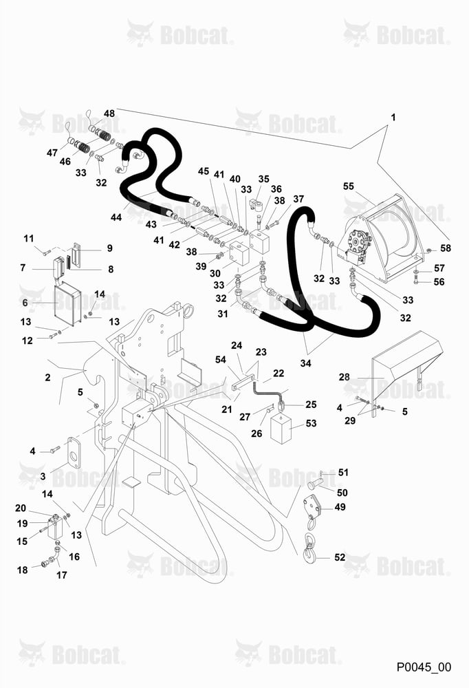 Hydraulic Winch (2.5T) (BUD4349)