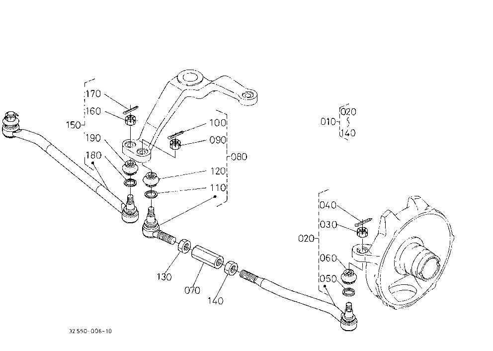 Tie Rod L4850Dt;All/L5450Dt;[A] [Ca]