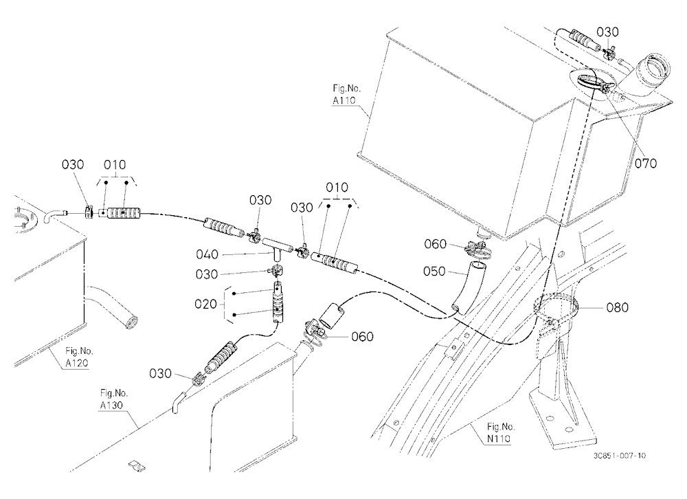 Fuel Pipe 1 (Rear)