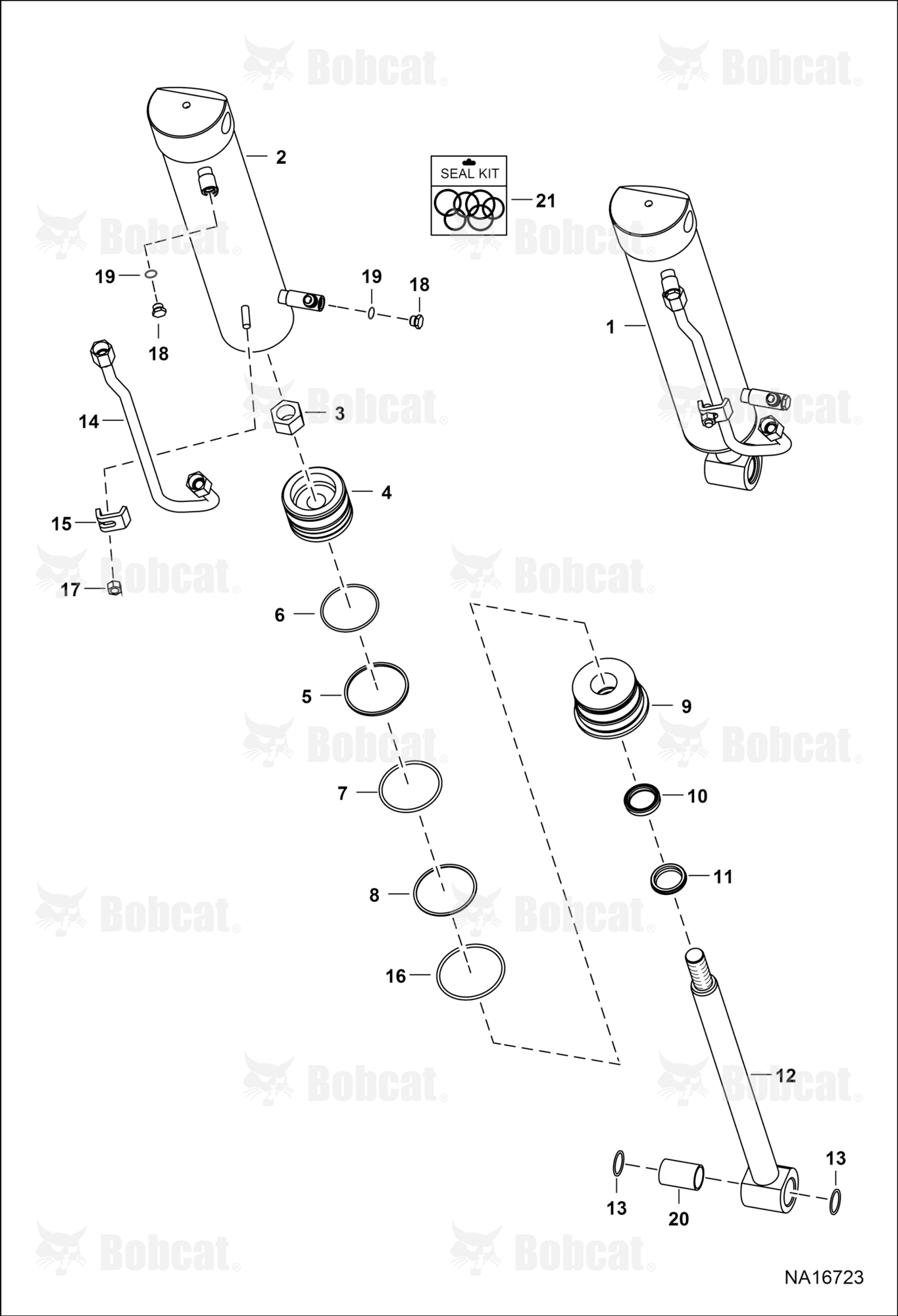 Tilt Cylinder  B4UC11001 - B4UC11294