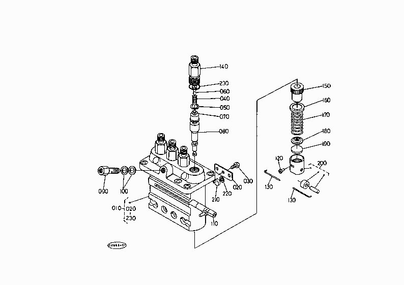 INJECTION PUMP (COMPONENT PARTS) LOADER S.No.<=100