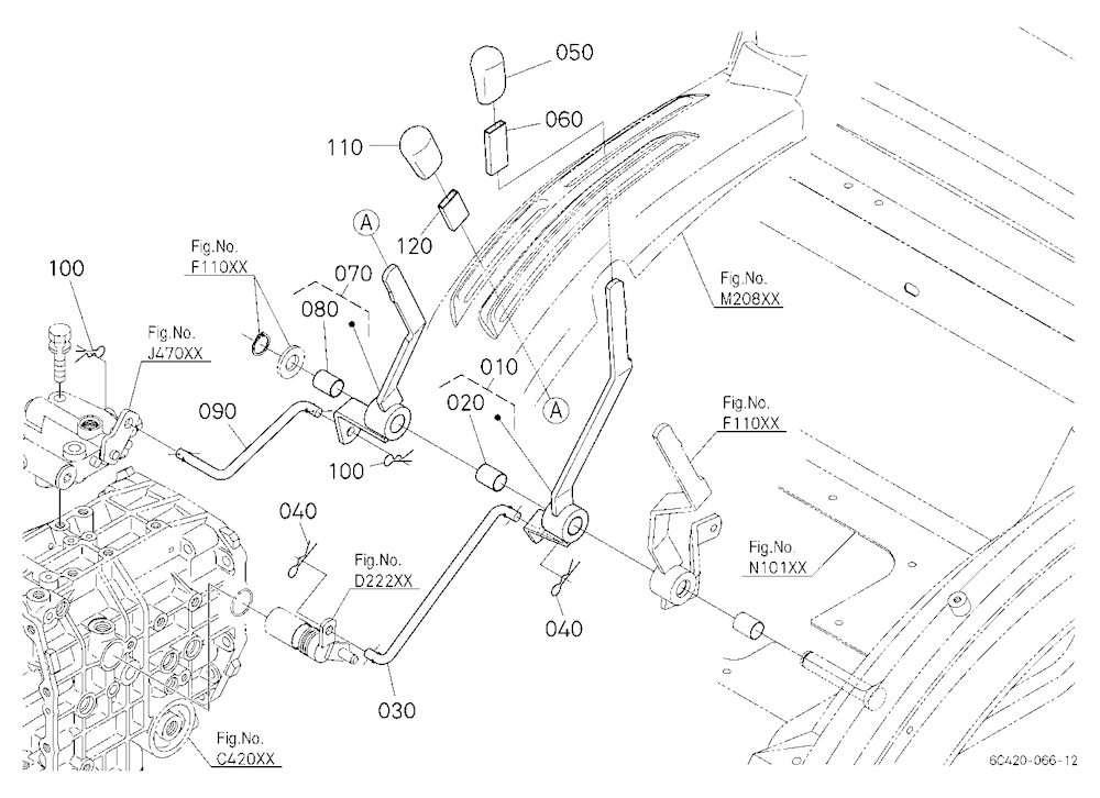 Pto Gear Shift Lever