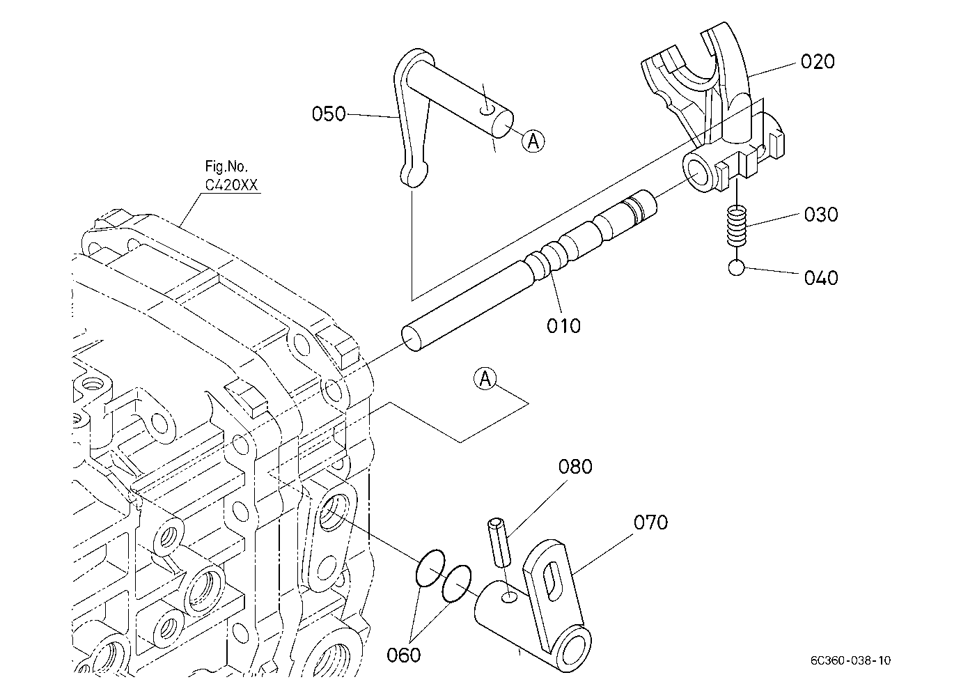 Range Gear Shift Fork