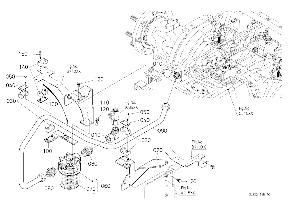 Hydraulic Oil Line (Oil Filter)
