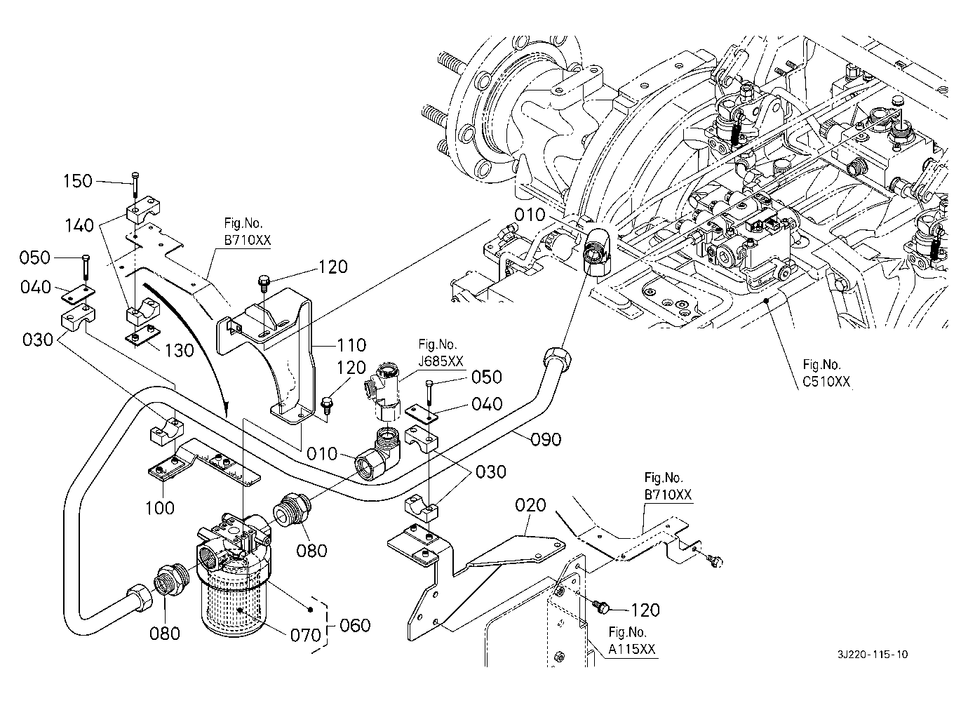 Hydraulic Oil Line (Oil Filter)