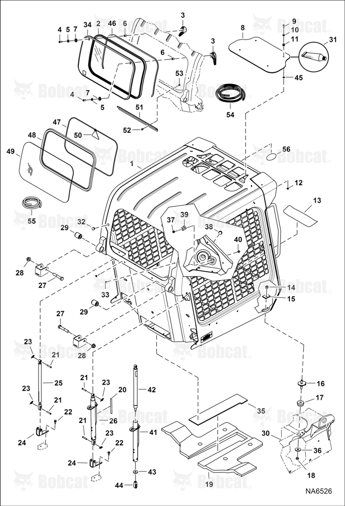 Operator CAB (Gas Spring) AZN711001 - AZN713241