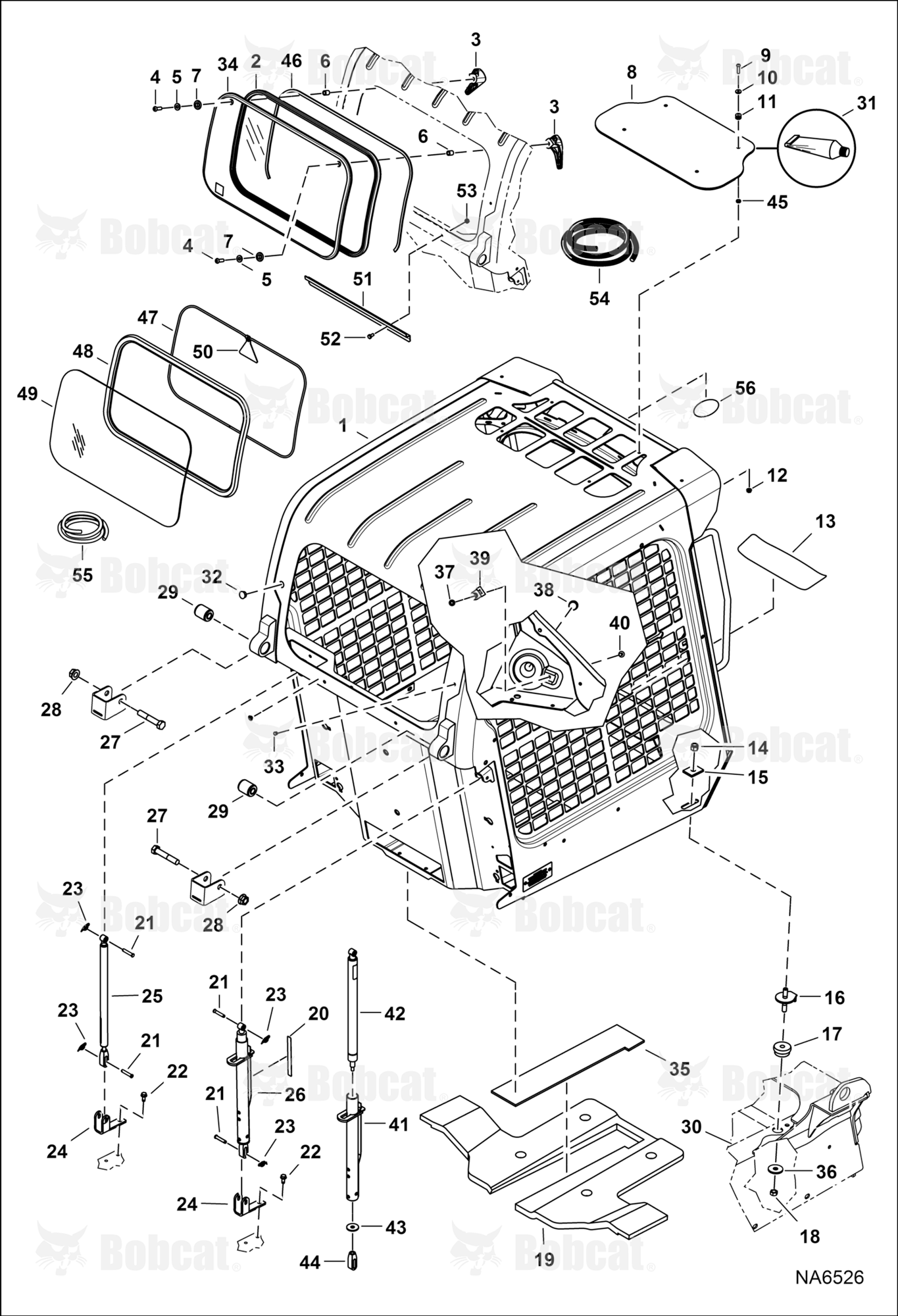 Operator CAB (Gas Spring)  AZN711001 - AZN713241