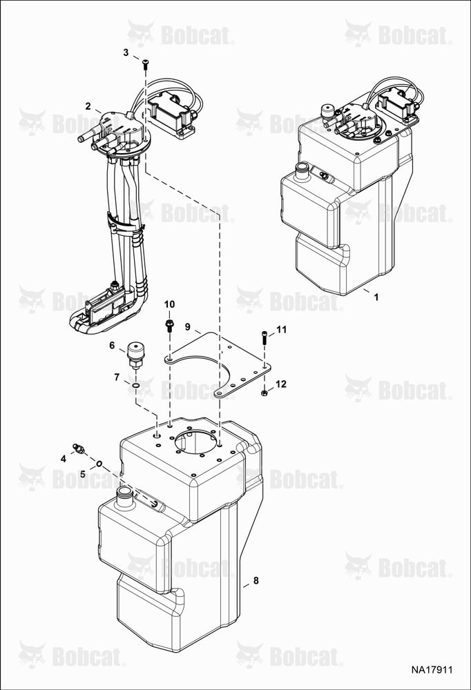 Engine & Attaching Parts (SCR System) (Tank) B41N17077 & Above, B41P17134 & Above