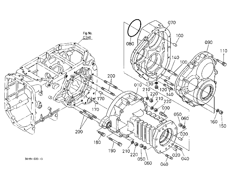 Rear Axle Case Lh (With 80 Inch Tread) [Cab Type]