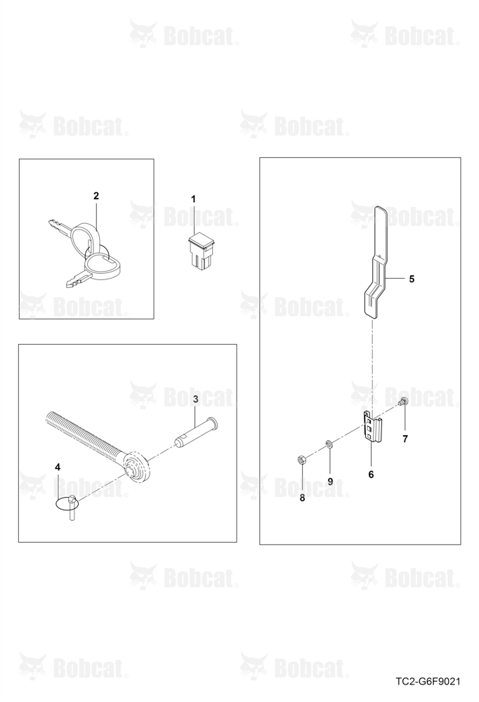 Accessories Service Parts GROUP (Key & Smv Bracket)