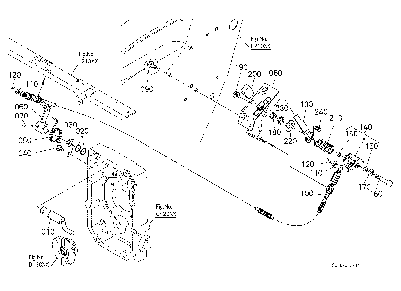 Pto Clutch Control Lever