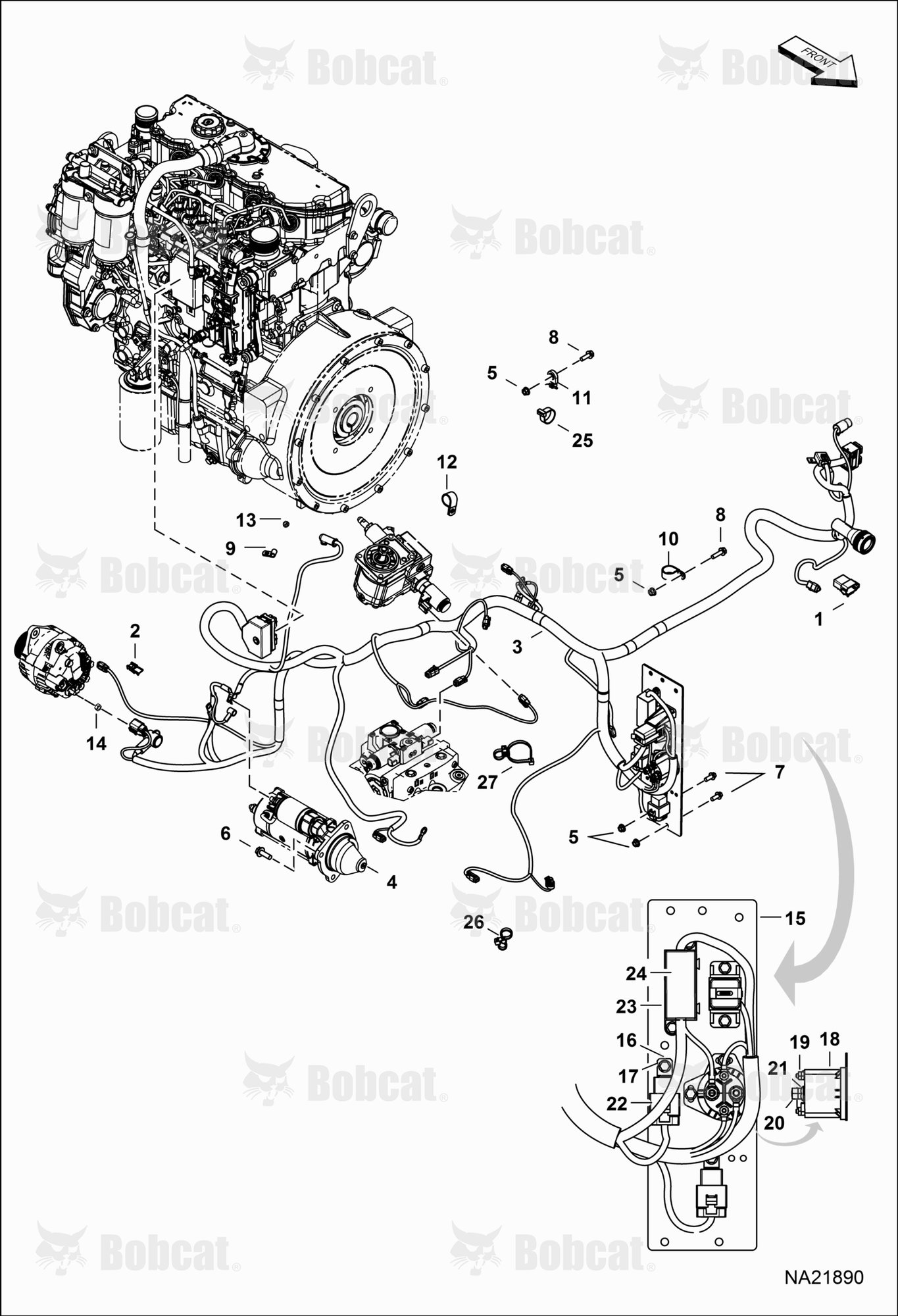 Engine Electrical Circuitry (Harness)