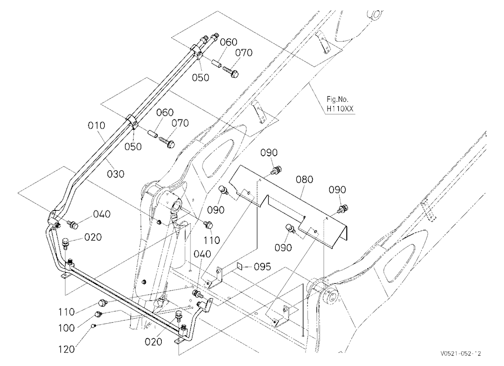 Oil Piping (Arm Rh) [Manual Hitch]