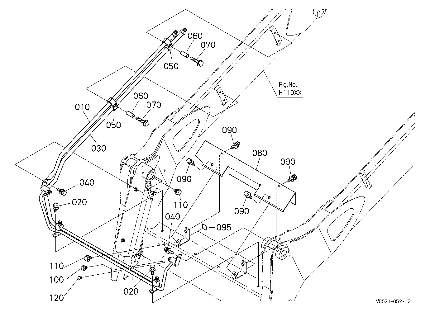 Oil Piping (Arm Rh) [Manual Hitch]