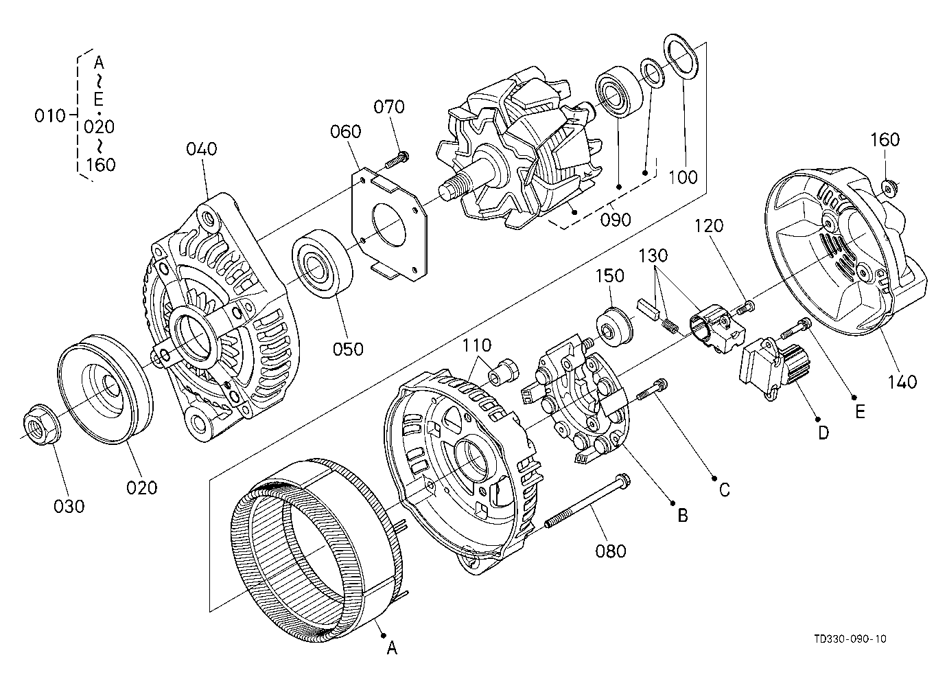 Heater Kit (Alternator) [Component Parts] [A] [Opt