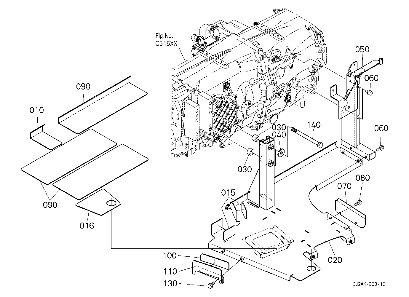 Fuel Tank Bracket [W/O Loader Equipment]