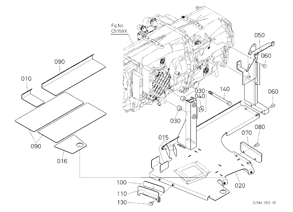 Fuel Tank Bracket [W/O Loader Equipment]