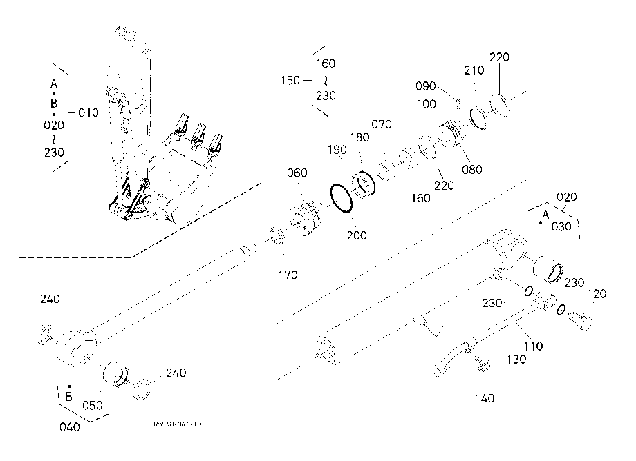 Bucket Cylinder And Component Parts