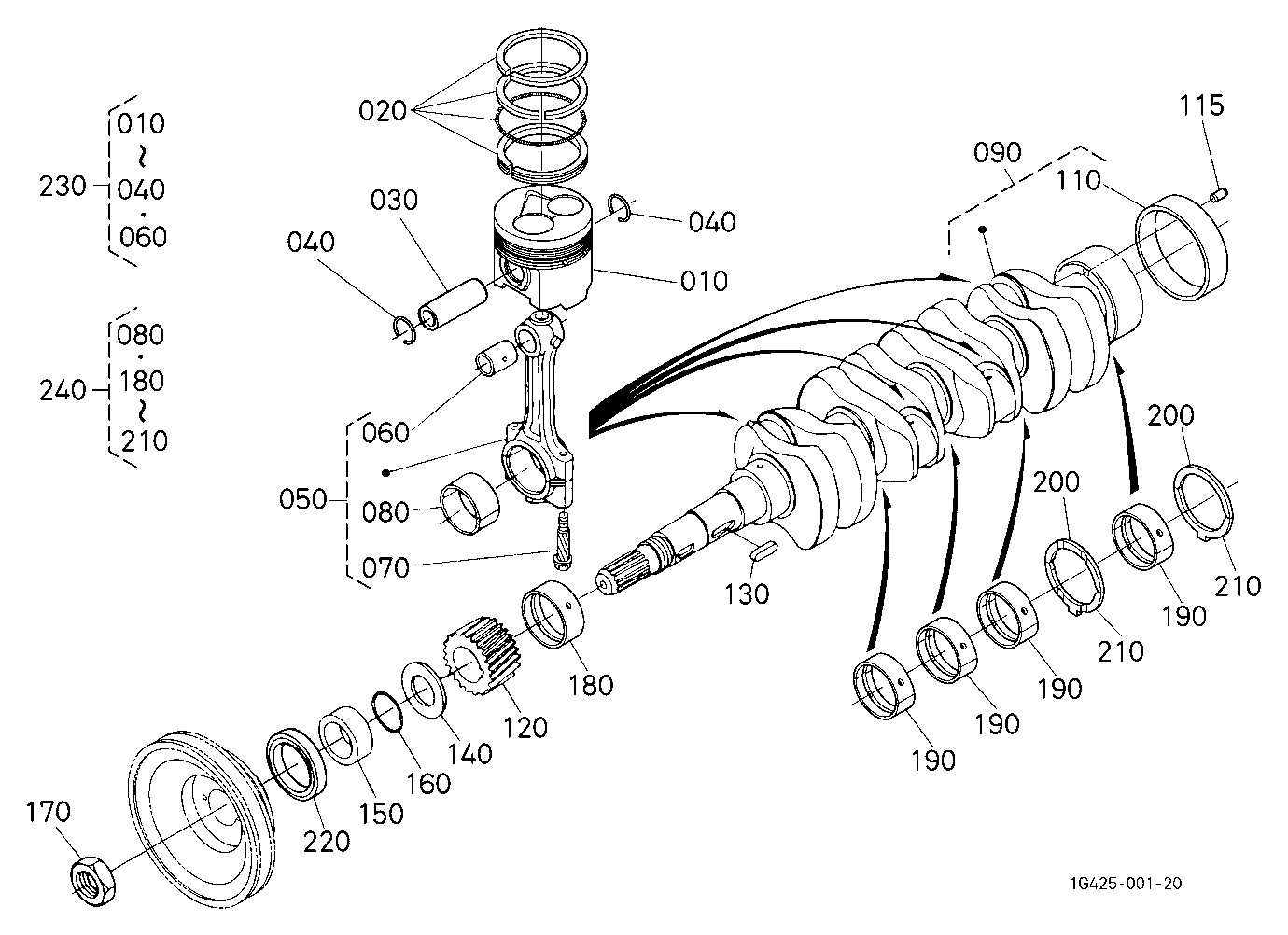 Piston And Crankshaft