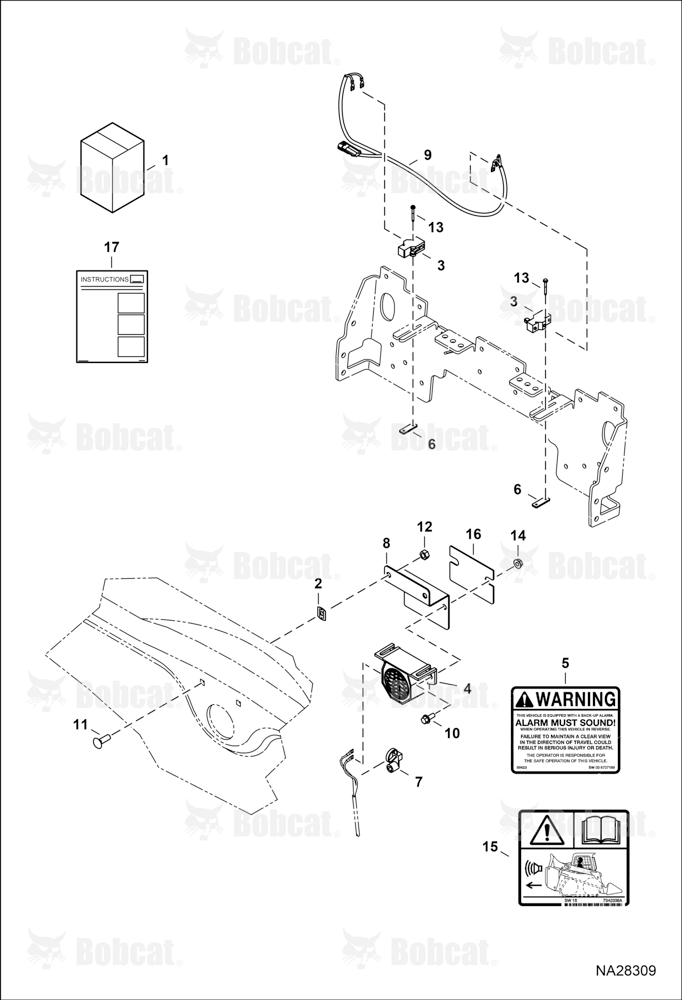 BACK-UP Alarm Kit (Manual Controls) (Euro Tail Lights)