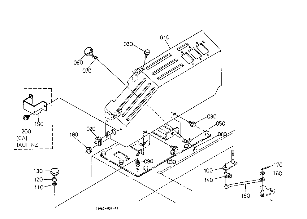 Hydraulic Control Lever Guide