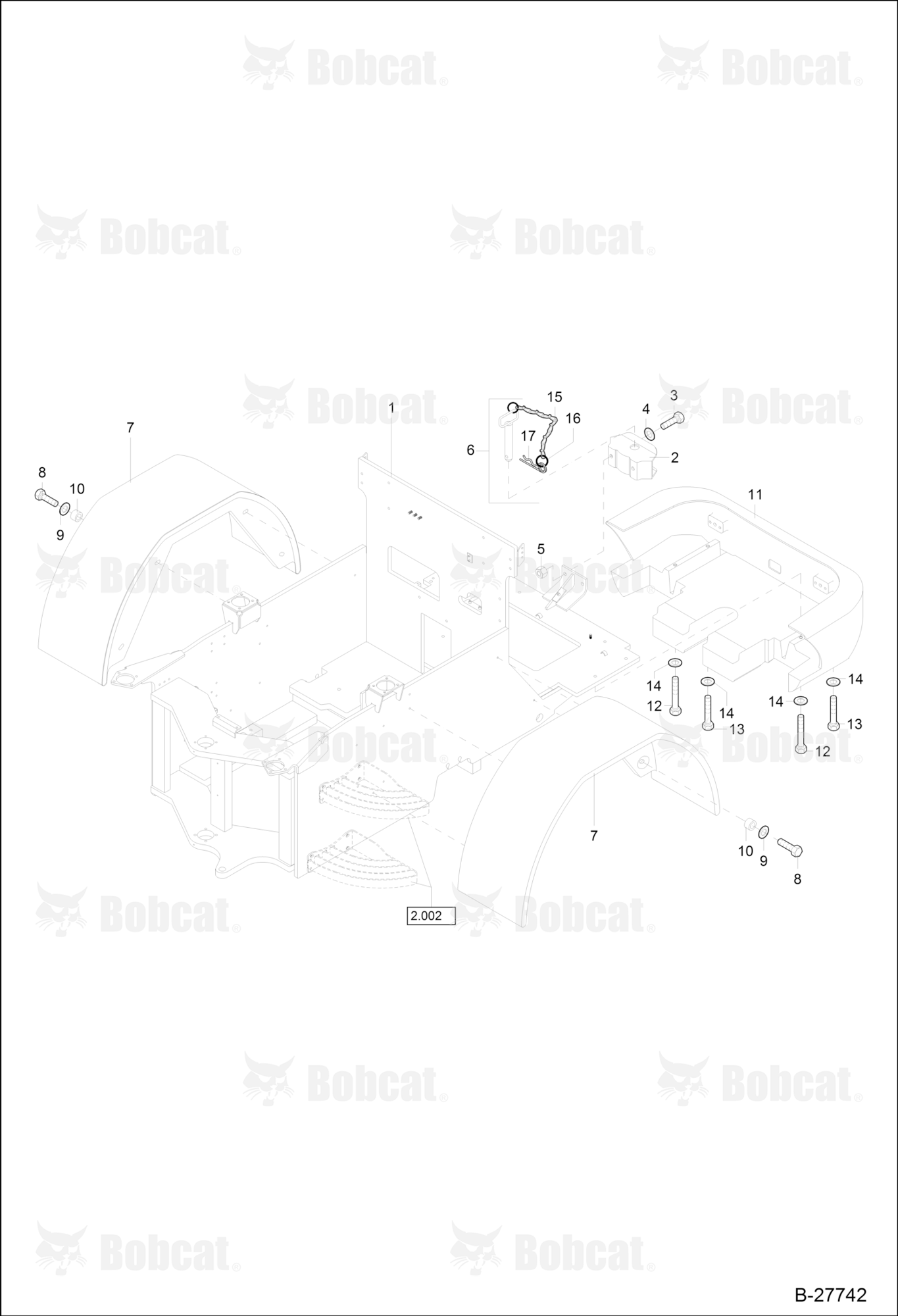 Rear CHASSIS, Mud Guard