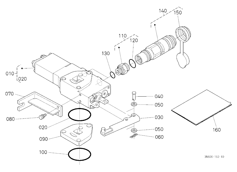 Auxiliary Control Valve Kit (Scd) (W/G No.M9517A)