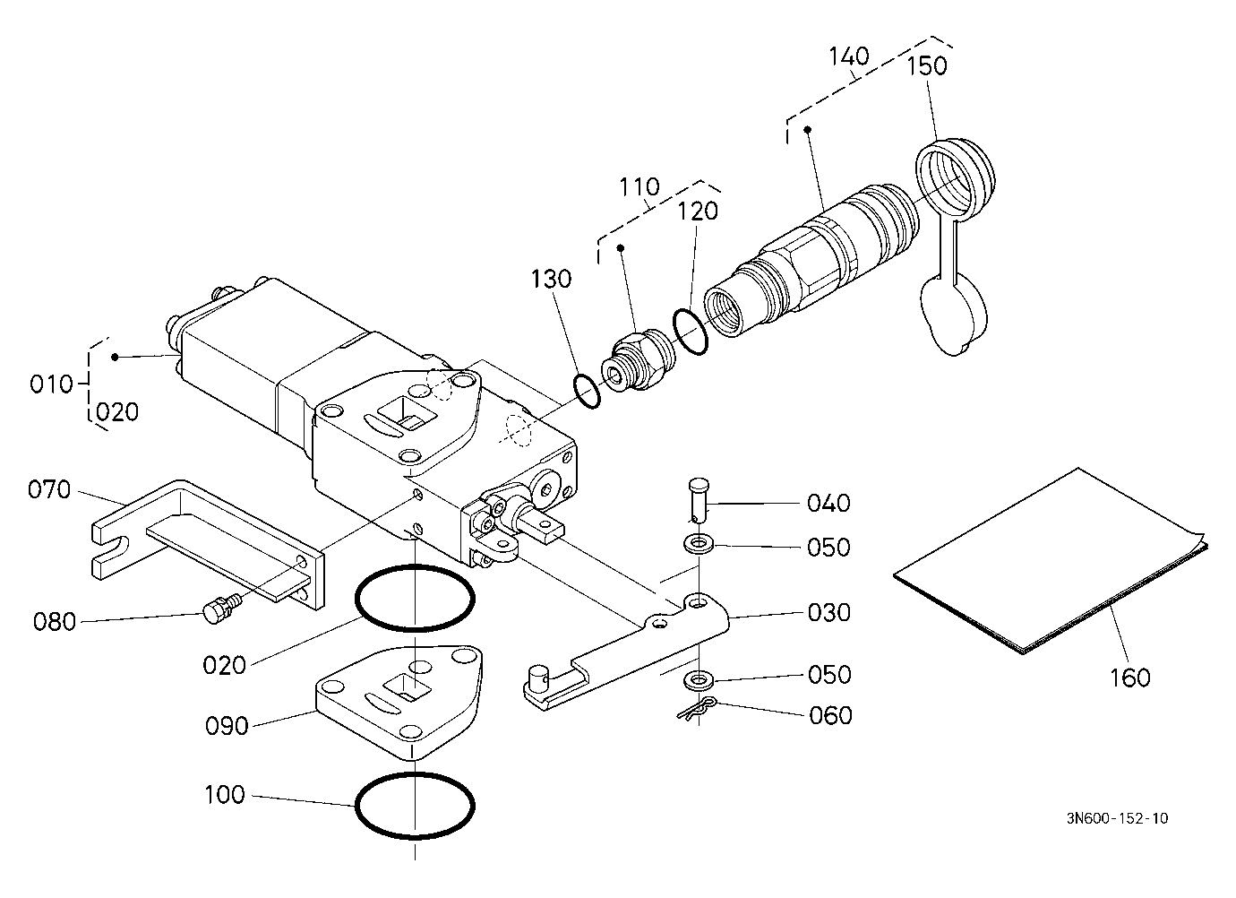 Auxiliary Control Valve Kit (Scd) (W/G No.M9517A)