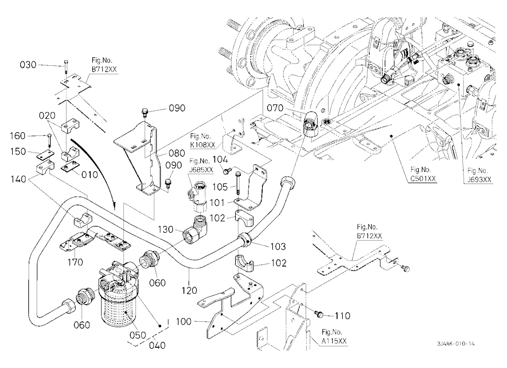 Hydraulic Oil Line (Oil Filter) [With Hydraulic Tr