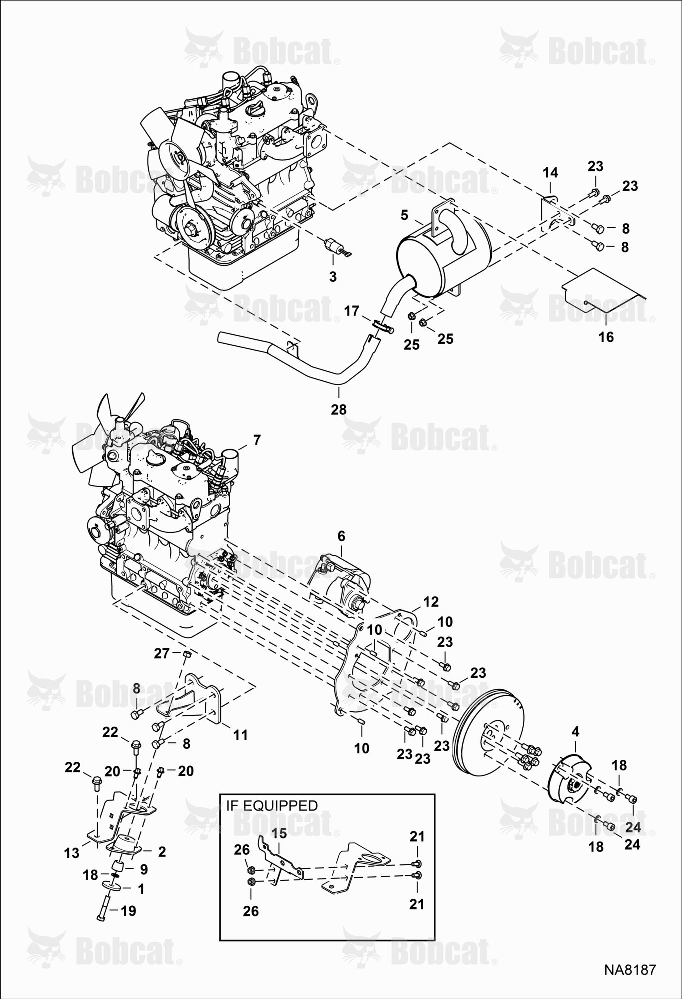 Engine & Attaching Parts (Air Cleaner, Muffler)