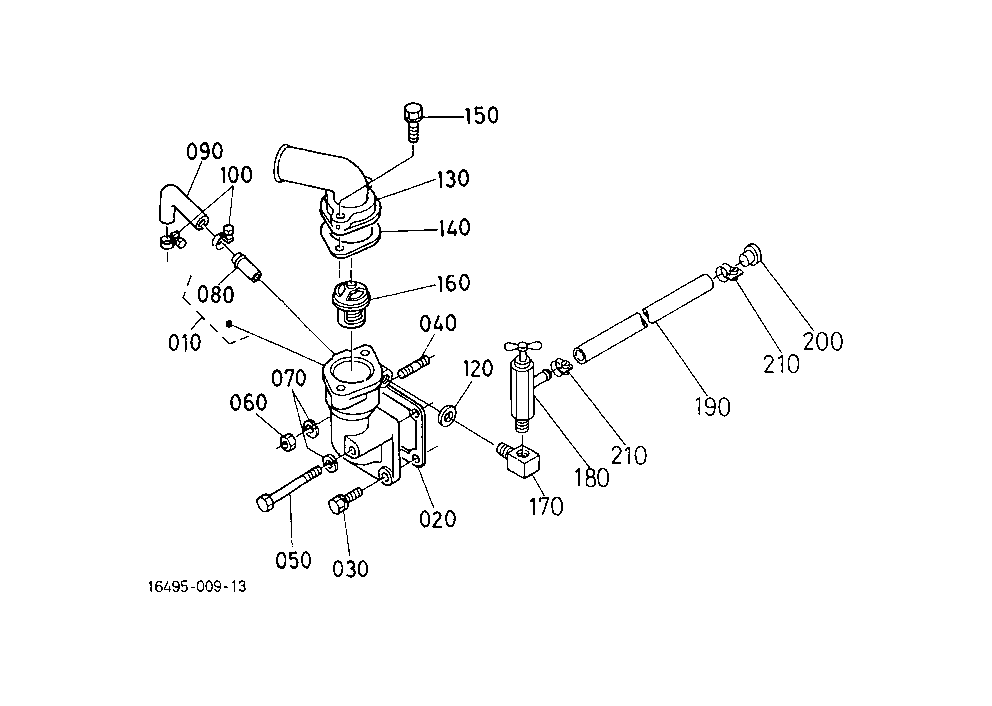 Water Flange/Thermostat