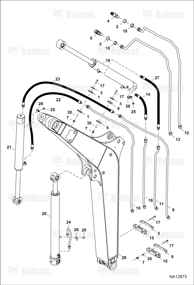 Hydraulic Circuitry (Work Tubelines & Cylinders)